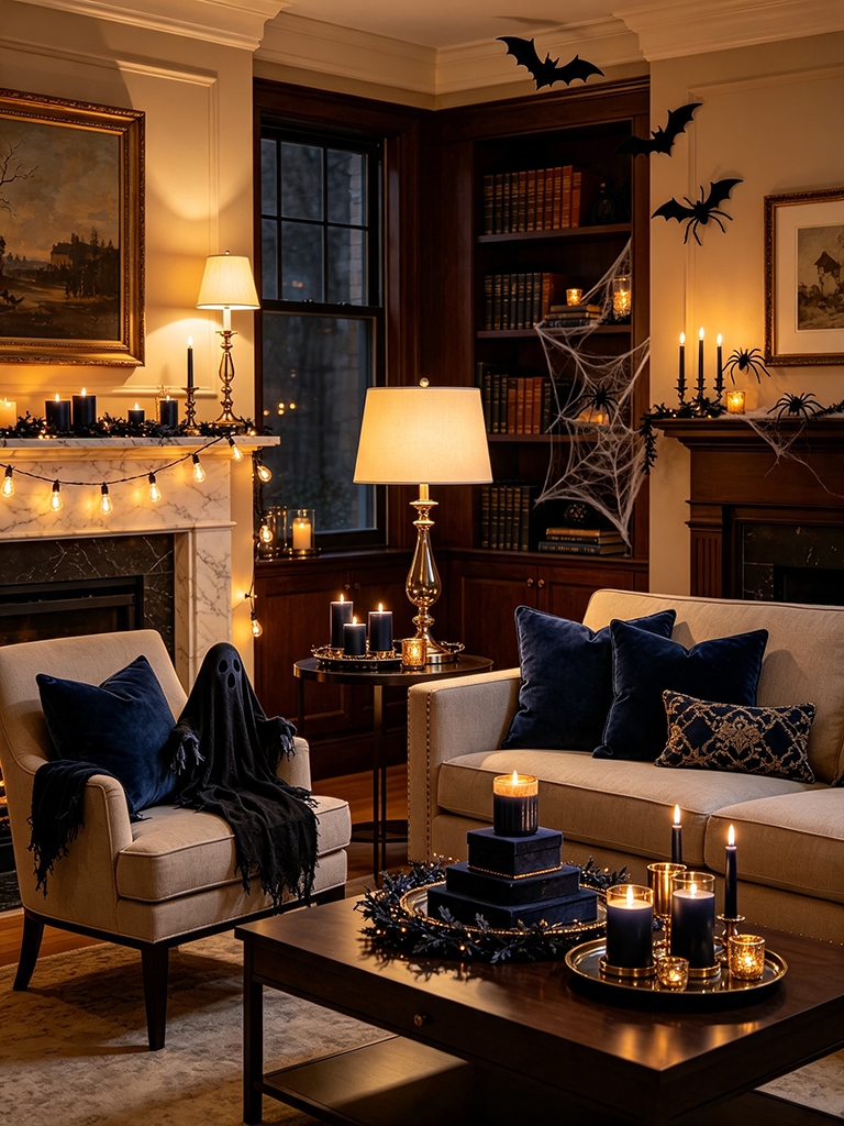 9 Witchy Halloween Decor Ideas to Cast a Spell on Your Home 16 Use Warm, Dimmable Lighting to Set the Mood - Witchy Halloween Decor Ideas