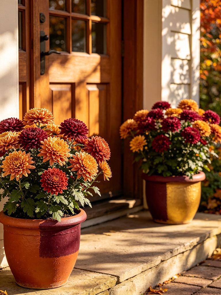 15 Fall Front Porch Decor Ideas Everyone Will Copy 10 Fall Front Porch Decor Ideas - Mums in Decorative Pots