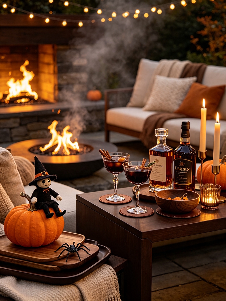 11 Halloween Party Decor Ideas for a Spooky Outdoor Celebration 12 Give Outdoor Parties a Fire Feature as a Natural Gathering Point