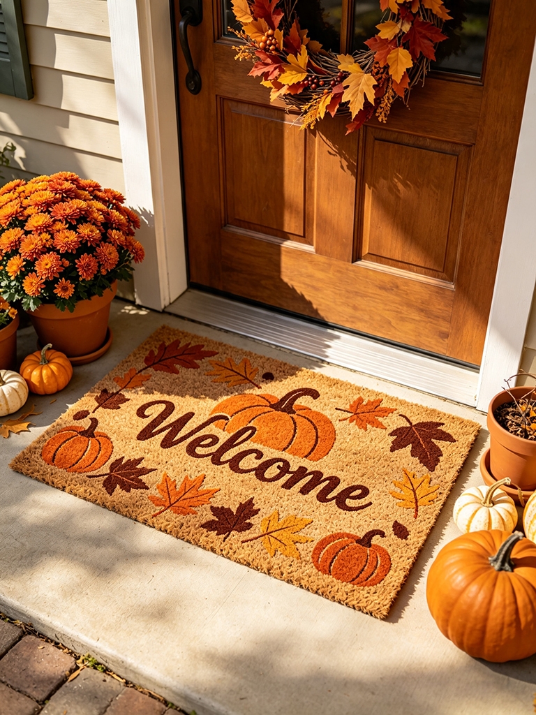 15 Fall Front Porch Decor Ideas Everyone Will Copy 16 Seasonal Doormat - Fall Front Porch Decor Ideas