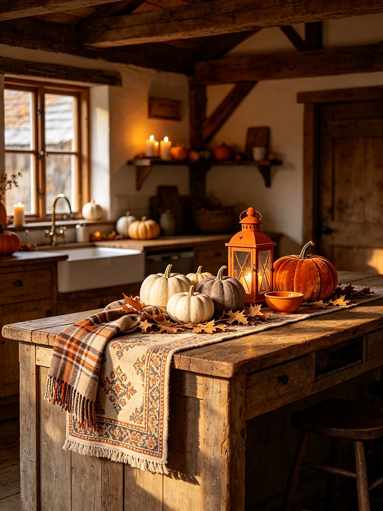 11 Halloween Kitchen Decor Ideas That Feel Cozy, Not Creepy 8 Halloween Kitchen Decor Ideas - Add a Seasonal Runner