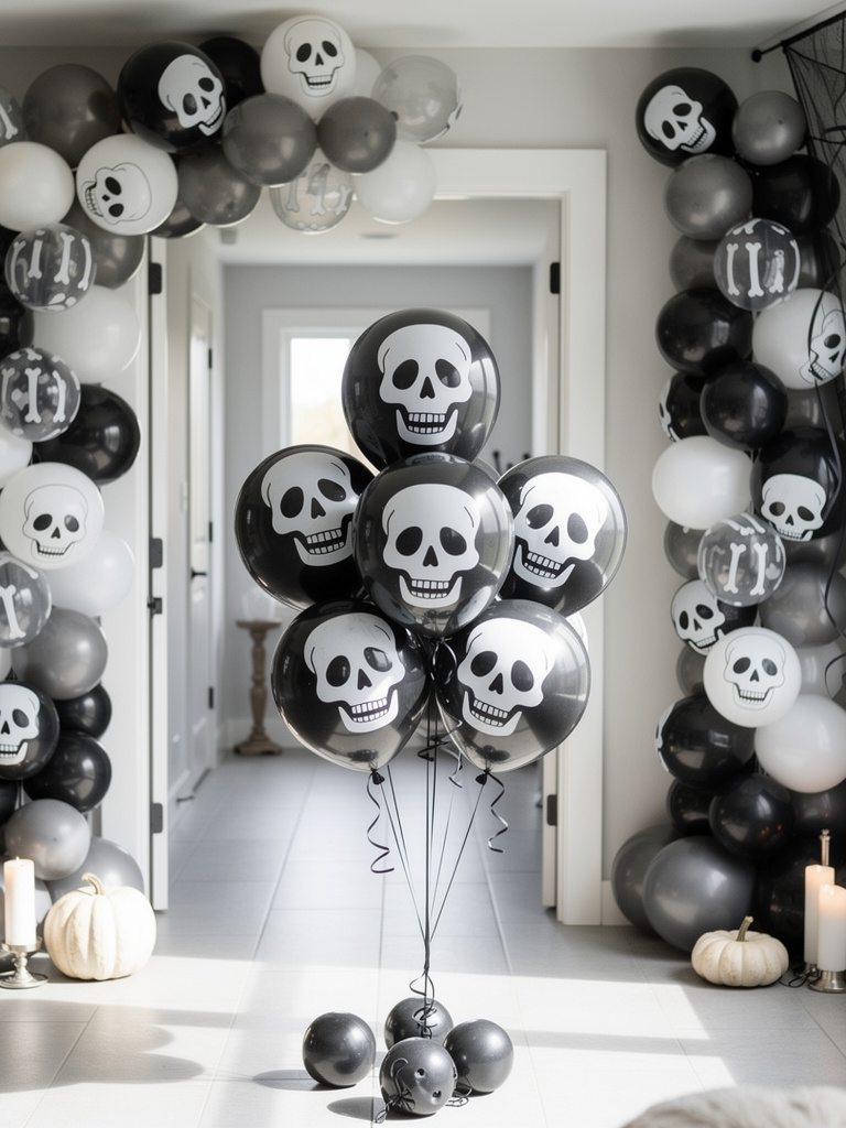 10 Skeleton Halloween Decor Ideas That Bring Your Home to Life 13 Skeleton Balloon Arrangements