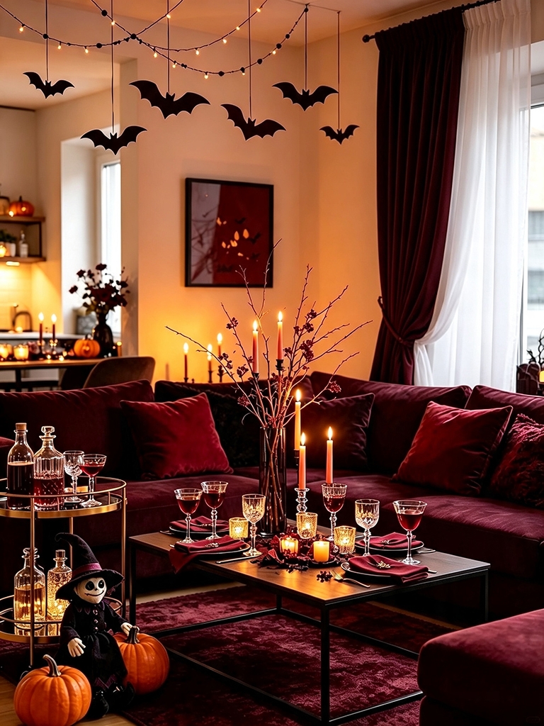 11 Halloween Party Decor Ideas for a Spooky Outdoor Celebration 15 Keep Small Apartment Parties Vertical, Not Sprawling - Halloween Party Decor Ideas