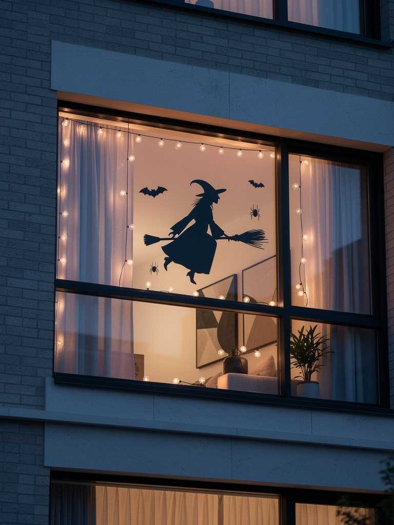 11 Small Apartment Halloween Decor Ideas for a Minimalistic, Chic Look 7 Start With the Window, Not the Door