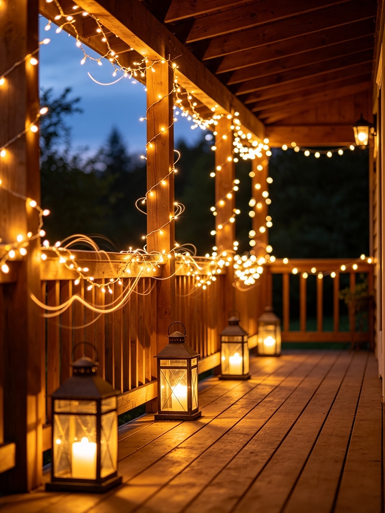15 Fall Front Porch Decor Ideas Everyone Will Copy 11 String Lights and Lanterns - Fall Front Porch Decor Ideas