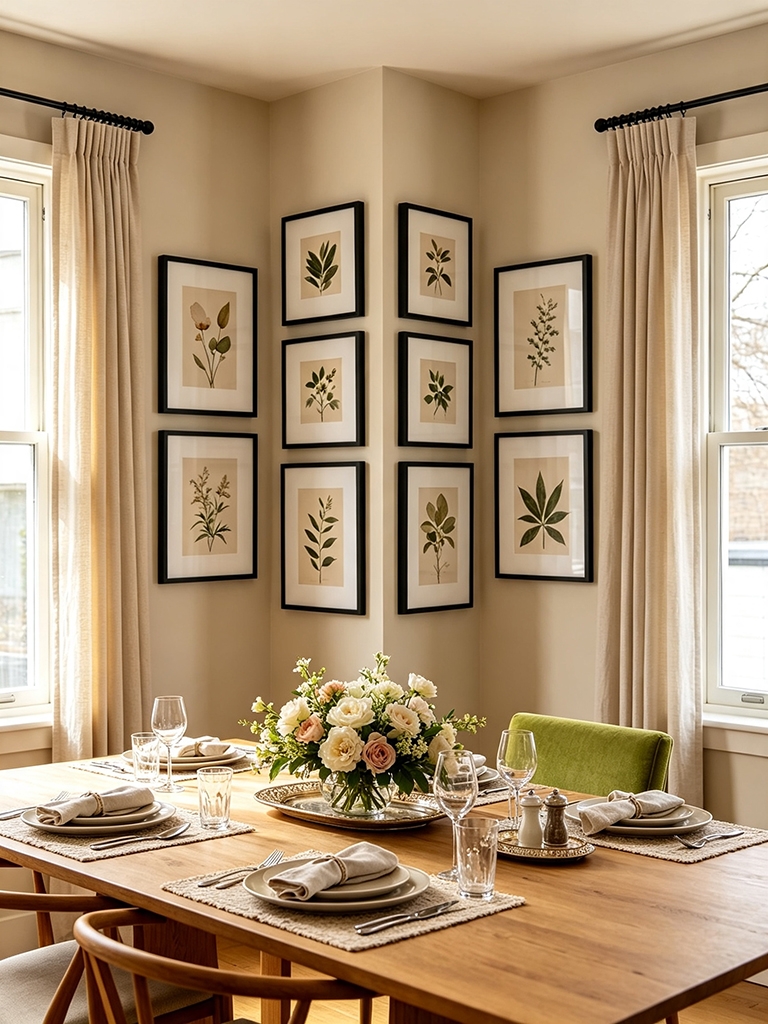 11 Corner Wall Gallery Ideas That Make Awkward Walls Feel Intentional 14 Symmetrical V-Gallery - Corner Wall Gallery Ideas