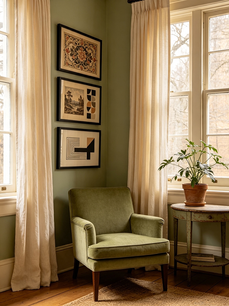 11 Corner Wall Gallery Ideas That Make Awkward Walls Feel Intentional 8 Corner Wall Gallery Ideas - Vintage Frame Mashup