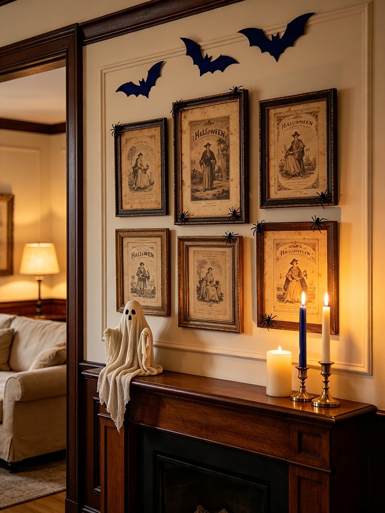 12 Vintage Halloween Decor Ideas That Bring Back the Past 7 Vintage Halloween Decor - Frame Up Some Faded Halloween Postcards
