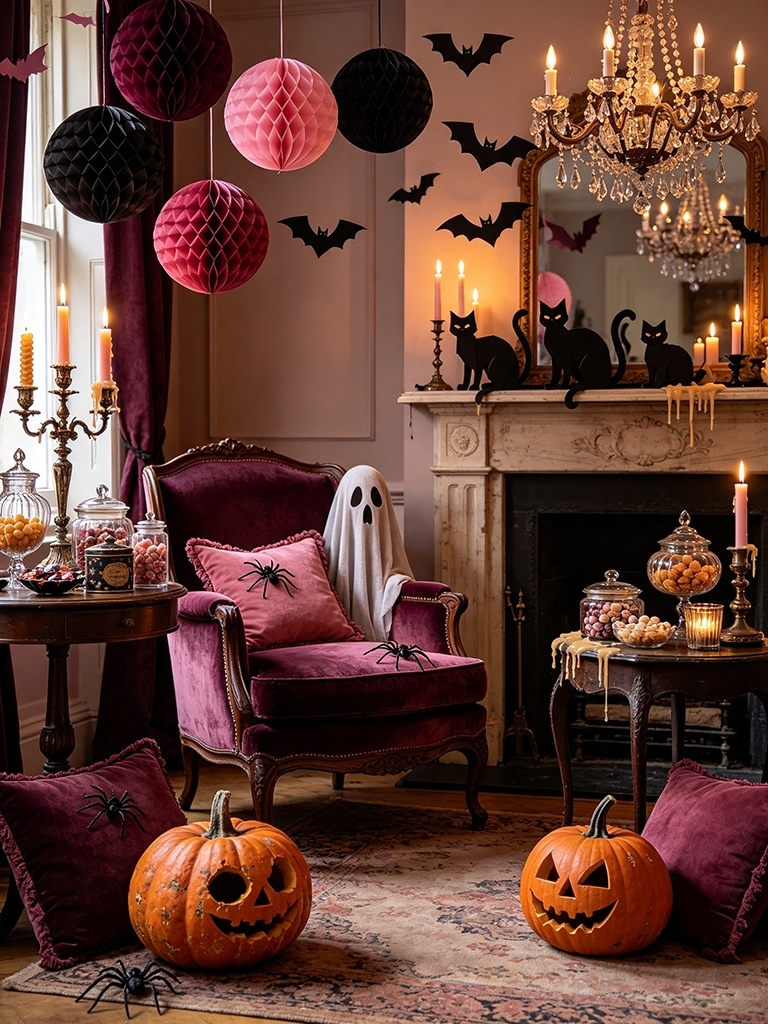 12 Vintage Halloween Decor Ideas That Bring Back the Past 12 Vintage Halloween Decor - Make Your Own Honeycomb and Paper Decorations