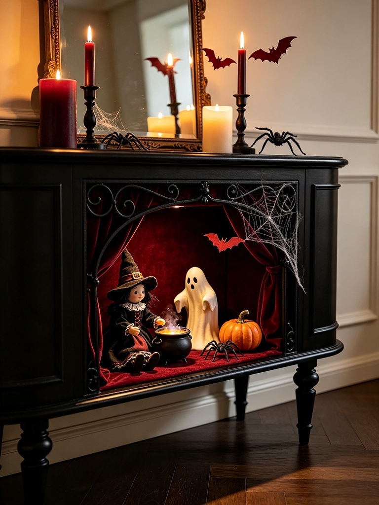 12 Vintage Halloween Decor Ideas That Bring Back the Past 8 Vintage Halloween Decor - Carve Out a Witchy Nook