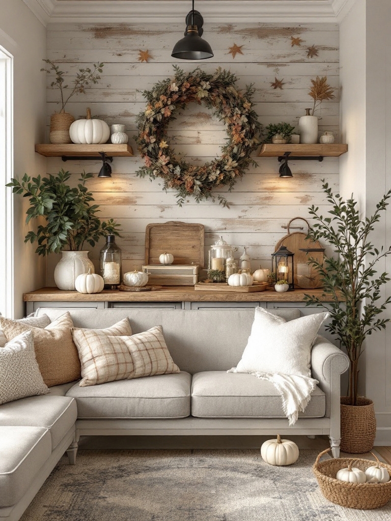 11 Cheap Fall Decor Ideas That Look Surprisingly Luxurious 13 Add a Wreath to More Than the Front Door - Cheap Fall Decor Ideas