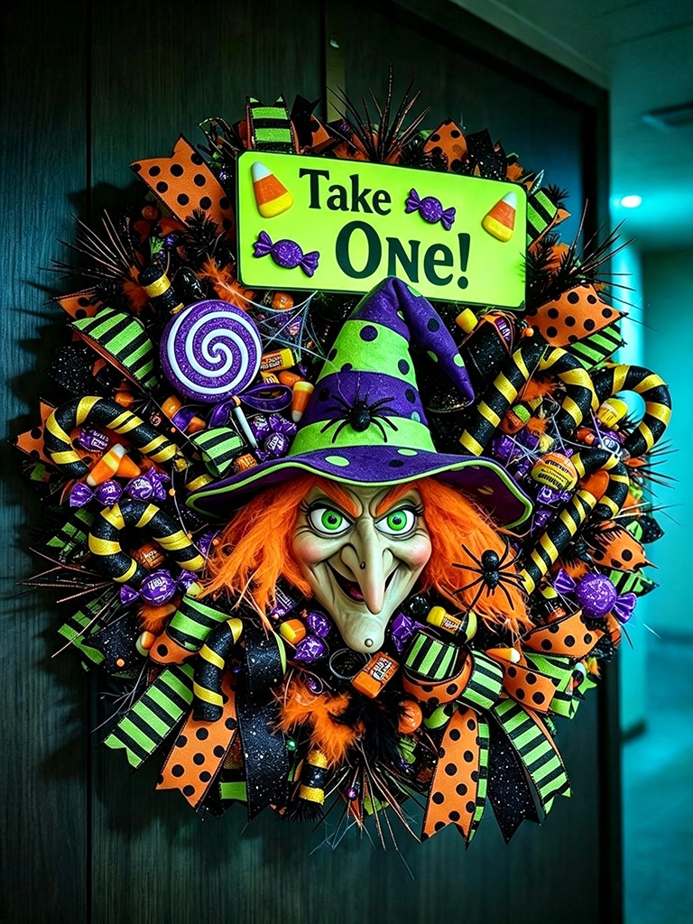 11 DIY Halloween Wreaths So Good You'll Want to Make Them All (With Shopping Links!) 20 Candy DIY Halloween Wreaths