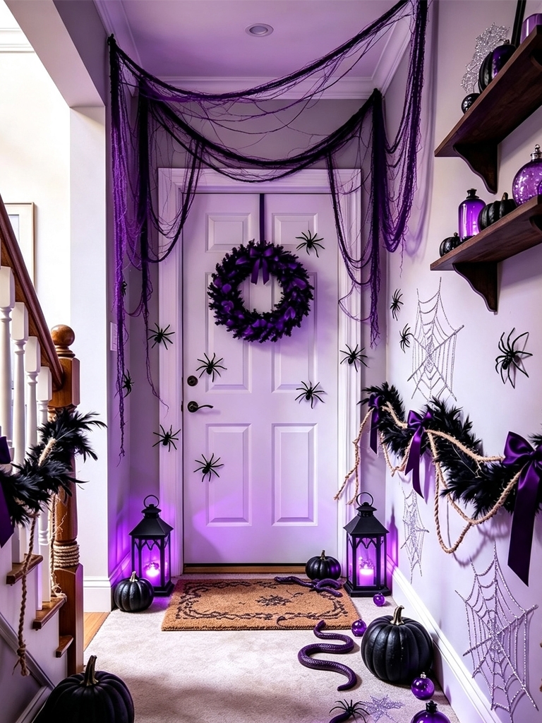 10 DIY Halloween Room Decor Ideas to Turn Your Home Into a Haunted House (Tested + Full Shopping Links!) 8 DIY Halloween Room Decor - The Haunted Hallway of Hanging Things