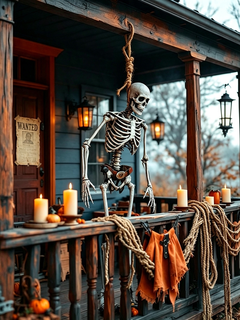 11 Western Halloween Decor Ideas for a Rustic Spooky Home 18 Rope Nooses and Hanging Elements - Western Halloween Decor
