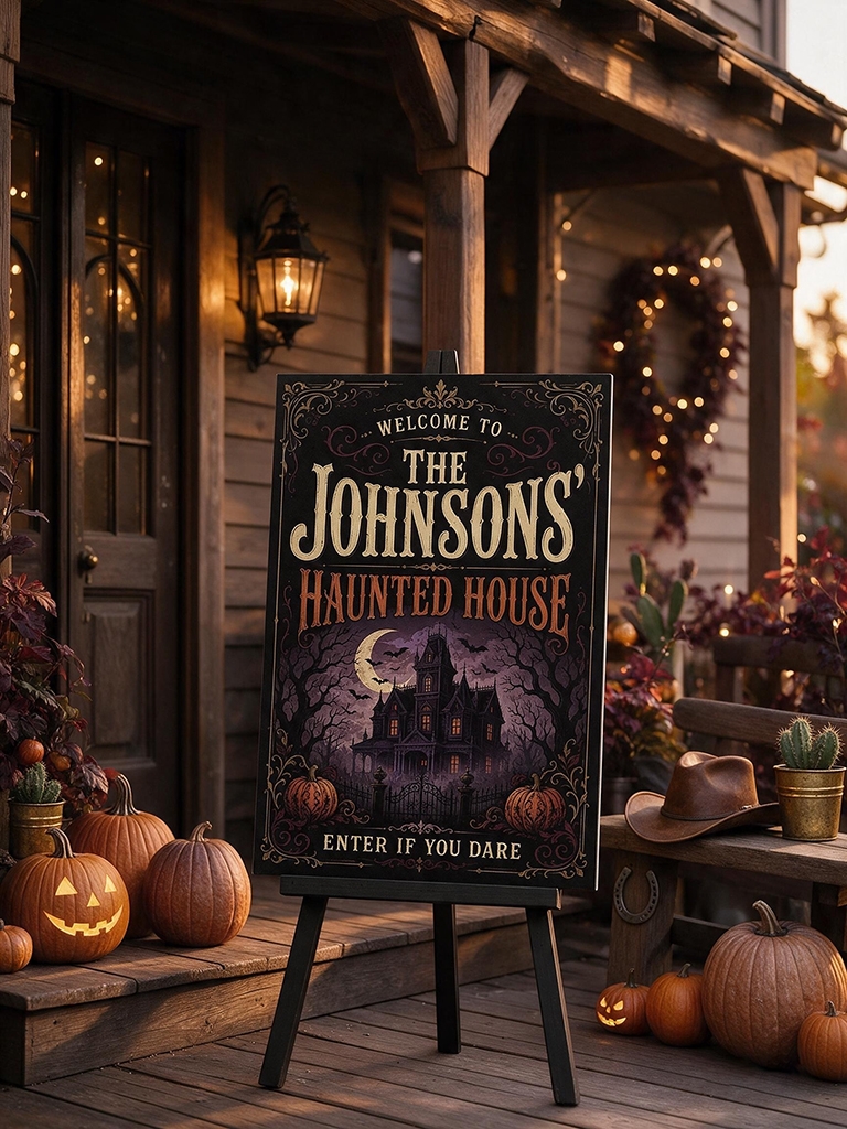 11 Western Halloween Decor Ideas for a Rustic Spooky Home 6 Western Halloween Decor Welcome Wood Signs with Messages