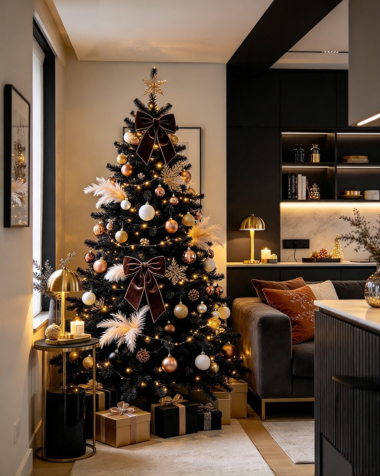 15 Christmas Tree Decor Ideas to Try in 2026 23 Black Christmas Tree Decor Ideas