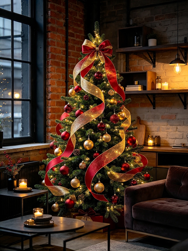 15 Christmas Tree Decor Ideas to Try in 2026 18 Ribbon Cascade Christmas Tree Decor Ideas