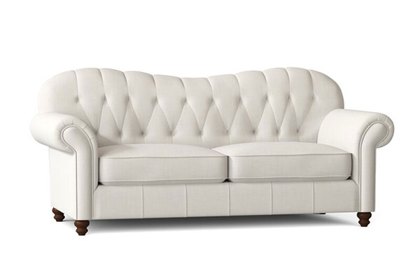 Lucie Rolled Arm Camelback Sofa